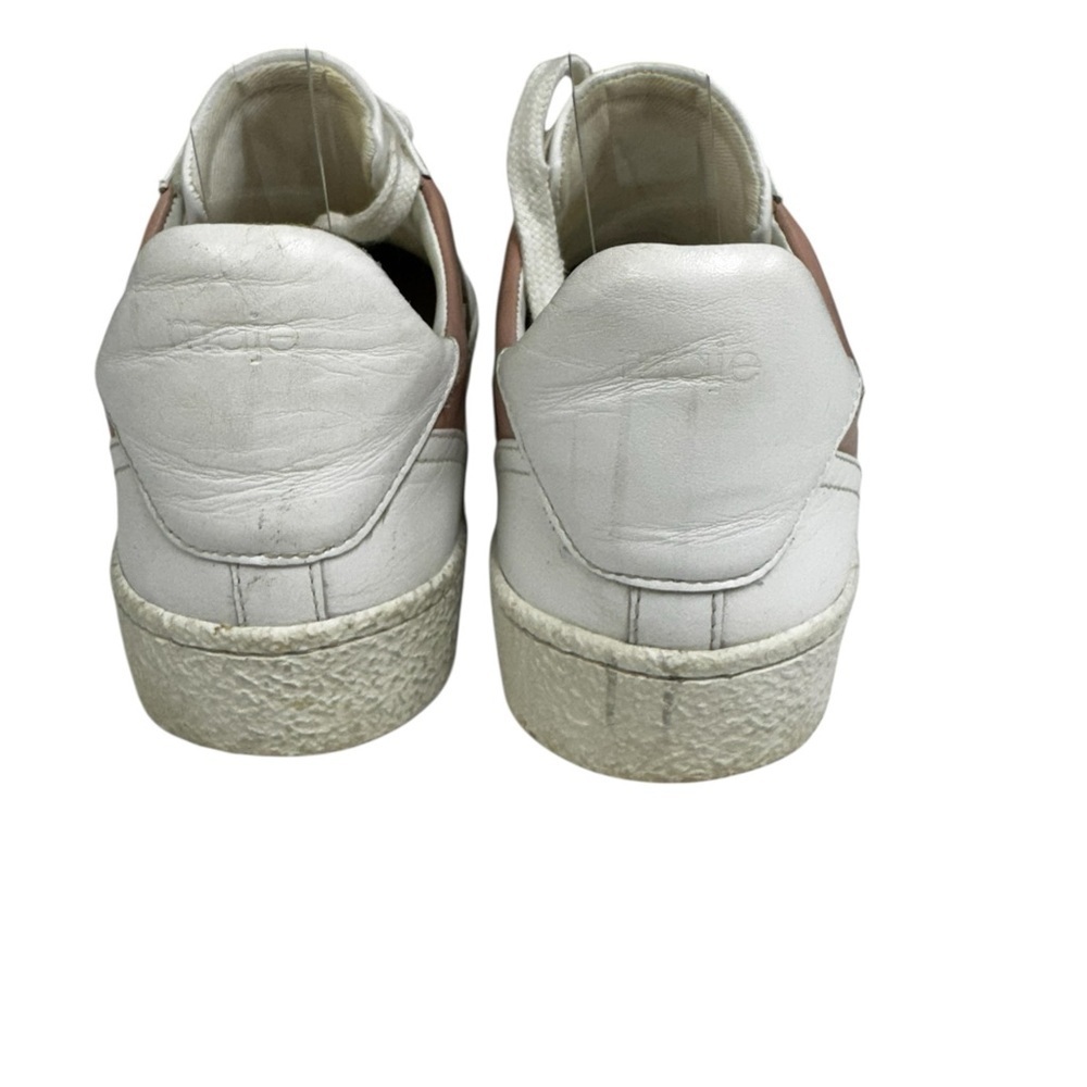 Maje Frenchy Rose Pale White and Pink Leather Sneaker Size 39 - Picture 9 of 13